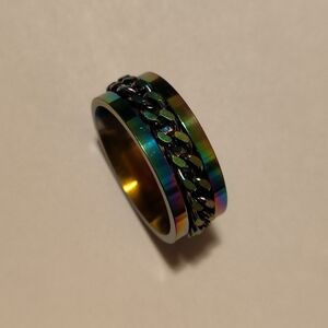 Rainbow Chain Ring